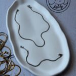دستبند و گردنبند ماری نقره ای کد 181